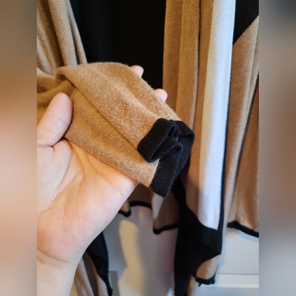 Inc Color Blocked Waterfall Open Cardigan - Picture 9 of 13